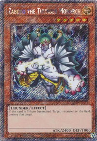 Zaborg the Thunder Monarch (Platinum Secret Rare) - Quarter Century Stampede #RA04-EN125 - Platinum Secret Rare YuGiOh Trading Card