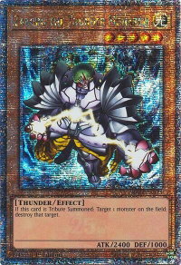 Zaborg the Thunder Monarch (Quarter Century Secret Rare) - Quarter Century Stampede #RA04-EN125 - Quarter Century Secret Rare YuGiOh Trading Card