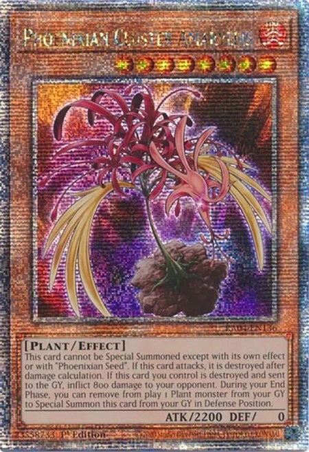 Phoenixian Cluster Amaryllis (Quarter Century Secret Rare) - Quarter Century Stampede YuGiOh trading card