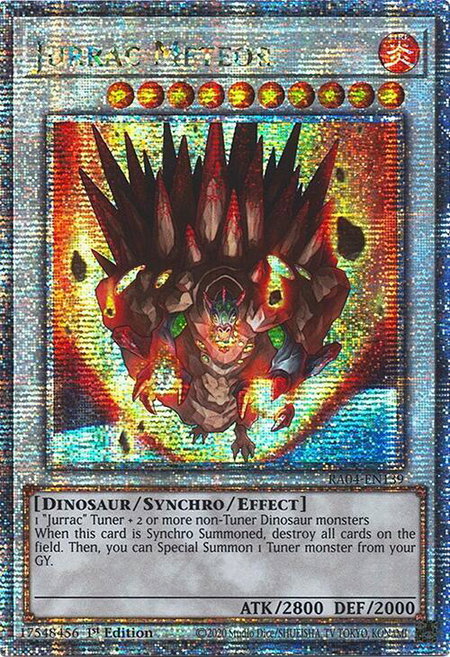 Jurrac Meteor (Quarter Century Secret Rare) - Quarter Century Stampede YuGiOh trading card