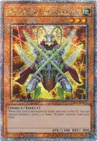 XX-Saber Emmersblade (Quarter Century Secret Rare) - Quarter Century Stampede #RA04-EN141 - Quarter Century Secret Rare YuGiOh Trading Card