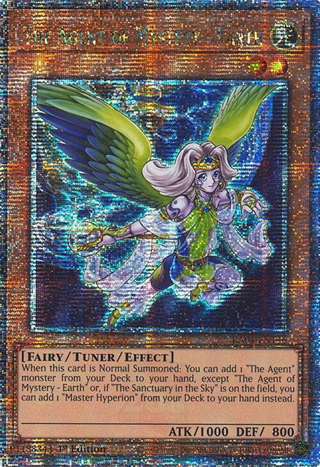 The Agent of Mystery - Earth (Quarter Century Secret Rare) - Quarter Century Stampede YuGiOh trading card