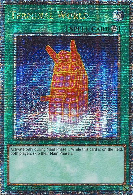 Terminal World (Quarter Century Secret Rare) - Quarter Century Stampede YuGiOh trading card