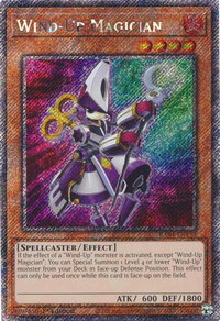 Wind-Up Magician (Platinum Secret Rare) - Quarter Century Stampede  #RA04-EN153 - Platinum Secret Rare YuGiOh Trading Card