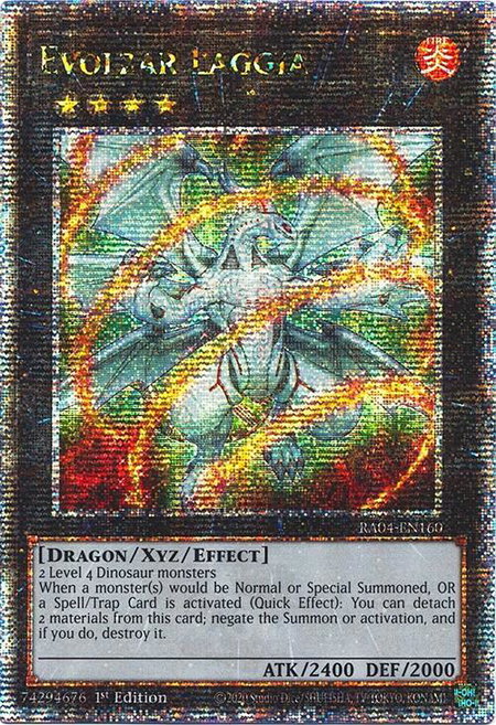 Evolzar Laggia (Quarter Century Secret Rare) - Quarter Century Stampede YuGiOh trading card