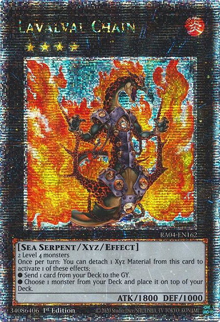 Lavalval Chain (Quarter Century Secret Rare) - Quarter Century Stampede YuGiOh trading card