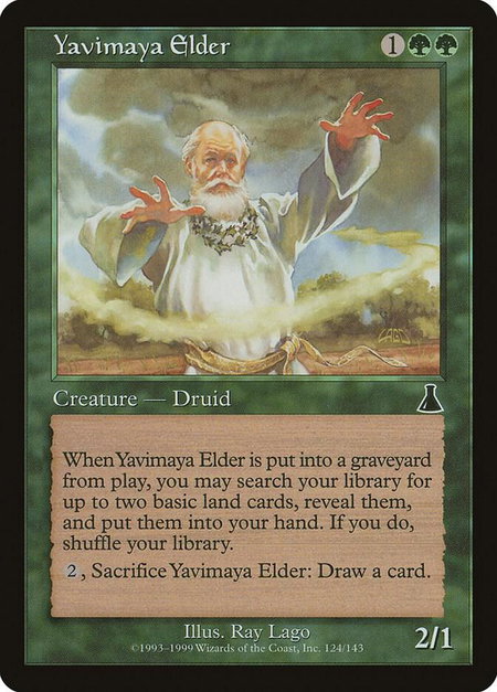Yavimaya Elder - Urza's Destiny Magic: The Gathering trading card
