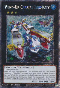 Wind-Up Carrier Zenmaity (Platinum Secret Rare) - Quarter Century Stampede  #RA04-EN175 - Platinum Secret Rare YuGiOh Trading Card