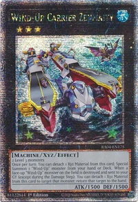 Wind-Up Carrier Zenmaity (Quarter Century Secret Rare) - Quarter Century Stampede  #RA04-EN175 - Quarter Century Secret Rare YuGiOh Trading Card