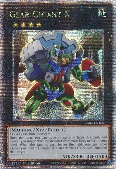 Gear Gigant X (Quarter Century Secret Rare) - Quarter Century Stampede YuGiOh trading card