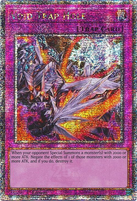 Void Trap Hole (Quarter Century Secret Rare) - Quarter Century Stampede YuGiOh trading card