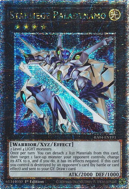 Starliege Paladynamo (Quarter Century Secret Rare) - Quarter Century Stampede YuGiOh trading card