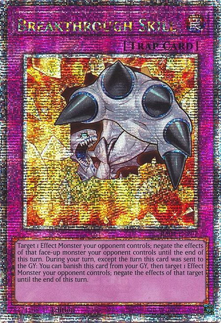 Breakthrough Skill (Quarter Century Secret Rare) - Quarter Century Stampede YuGiOh trading card