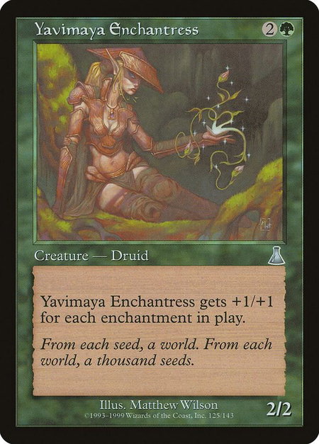 Yavimaya Enchantress - Urza's Destiny Magic: The Gathering trading card