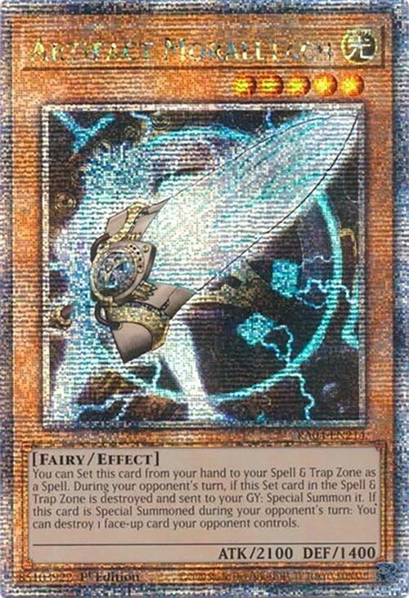 Artifact Moralltach (Quarter Century Secret Rare) - Quarter Century Stampede YuGiOh trading card