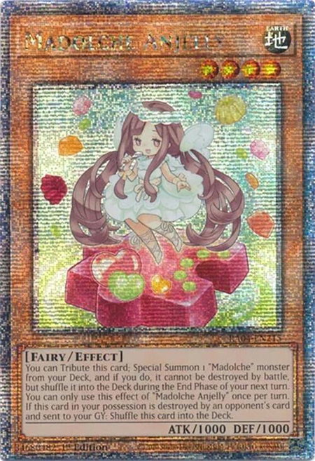 Madolche Anjelly (Quarter Century Secret Rare) - Quarter Century Stampede YuGiOh trading card