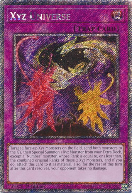 Xyz Universe (Platinum Secret Rare) - Quarter Century Stampede YuGiOh trading card