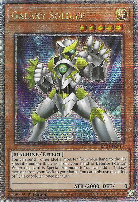 Galaxy Soldier (Quarter Century Secret Rare) - Quarter Century Stampede YuGiOh trading card