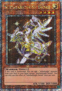 Satellarknight Deneb (Quarter Century Secret Rare) - Quarter Century Stampede  #RA04-EN227 - Quarter Century Secret Rare YuGiOh Trading Card