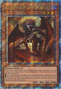 Scarm, Malebranche of the Burning Abyss (Quarter Century Secret Rare) - Quarter Century Stampede  #RA04-EN233 - Quarter Century Secret Rare YuGiOh Trading Card