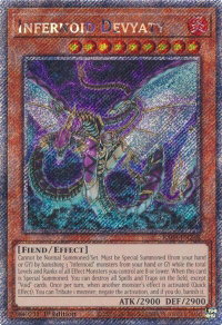 Infernoid Devyaty (Platinum Secret Rare) - Quarter Century Stampede #RA04-EN248 - Platinum Secret Rare YuGiOh Trading Card