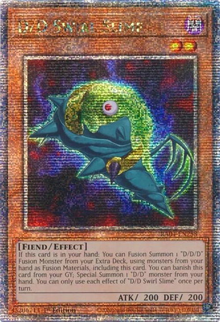D/D Swirl Slime (Quarter Century Secret Rare) - Quarter Century Stampede YuGiOh trading card