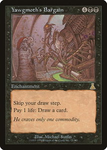 Yawgmoth's Bargain - Urza's Destiny (UDS) #75 - Rare Magic: The Gathering Trading Card