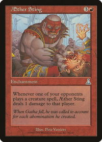 Aether Sting - Urza's Destiny (UDS) #76 - Uncommon Magic: The Gathering Trading Card