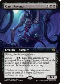 Qarsi Revenant (Extended Art) - Buy-A-Box Promos (BABP) #426 - Rare Magic: The Gathering Trading Card