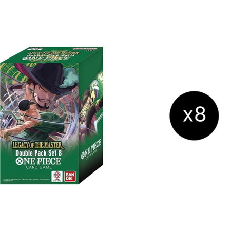 Double Pack Set Vol. 8 Display - Legacy of the Master One Piece trading card