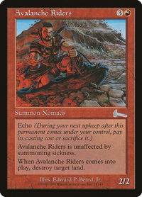 Avalanche Riders - Urza's Legacy (ULG) #74 - Uncommon Magic: The Gathering Trading Card