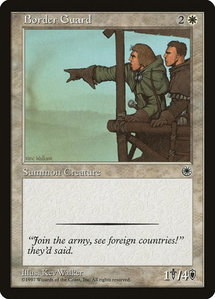 Border Guard - Portal (POR) #9 - Common Magic: The Gathering Trading Card