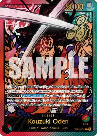 Kouzuki Oden (SPR) - Extra Booster: Anime 25th Collection (EB-02) #EB01-001 - Leader One Piece Trading Card