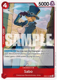Sabo - Extra Booster: Anime 25th Collection (EB-02) #EB02-002 - Rare One Piece Trading Card