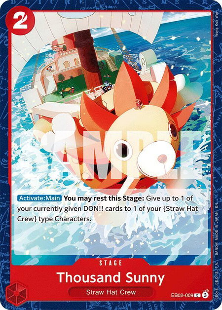 Thousand Sunny - Extra Booster: Anime 25th Collection One Piece trading card