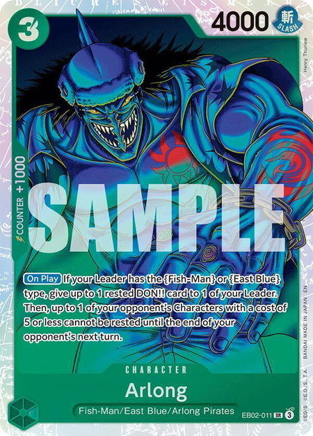Arlong trading card from Extra Booster: Anime 25th Collection Arlong - Extra Booster: Anime 25th Collection One Piece trading card