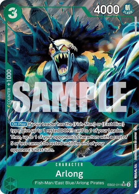 Arlong (Alternate Art) trading card from Extra Booster: Anime 25th Collection Arlong (Alternate Art) - Extra Booster: Anime 25th Collection One Piece trading card