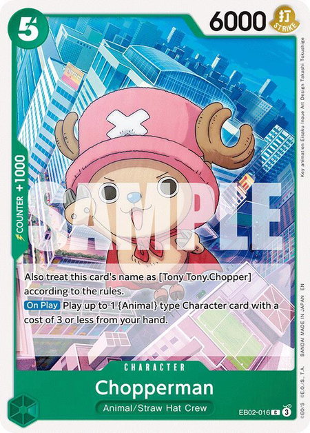 Chopperman - Extra Booster: Anime 25th Collection One Piece trading card