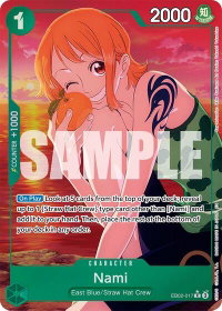 Nami (Alternate Art) - Extra Booster: Anime 25th Collection (EB-02) #EB02-017 - Rare One Piece Trading Card