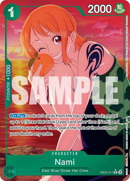 Nami (Alternate Art) trading card from Extra Booster: Anime 25th Collection Nami (Alternate Art) - Extra Booster: Anime 25th Collection One Piece trading card
