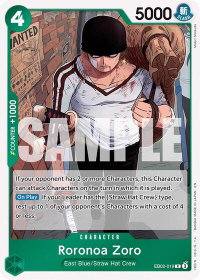 Roronoa Zoro - Extra Booster: Anime 25th Collection (EB-02) #EB02-019 - Rare One Piece Trading Card