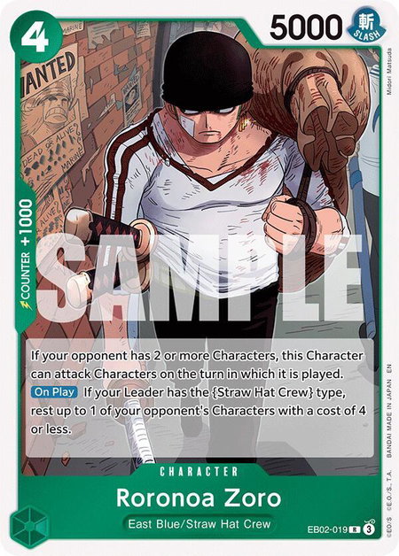 Roronoa Zoro - Extra Booster: Anime 25th Collection One Piece trading card