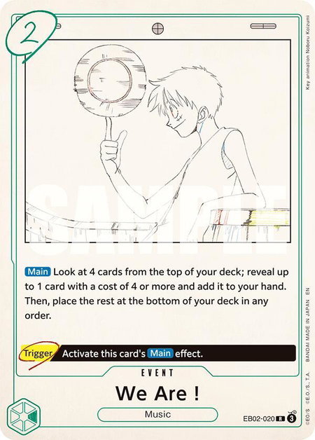 We Are! - Extra Booster: Anime 25th Collection One Piece trading card