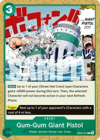 Gum-Gum Giant Pistol - Extra Booster: Anime 25th Collection (EB-02) #EB02-021 - Common One Piece Trading Card