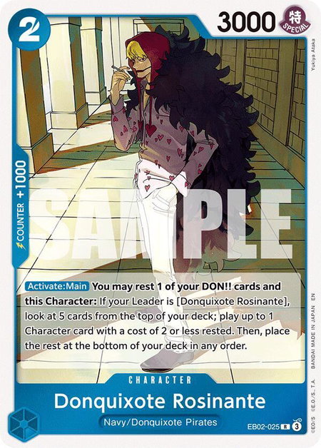 Donquixote Rosinante - Extra Booster: Anime 25th Collection One Piece trading card