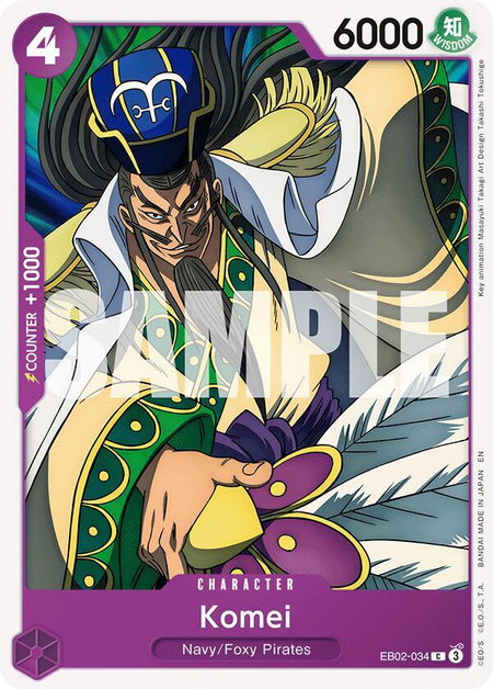 Komei trading card from Extra Booster: Anime 25th Collection Komei - Extra Booster: Anime 25th Collection One Piece trading card