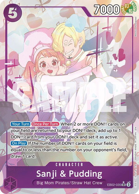 Sanji & Pudding (Alternate Art) - Extra Booster: Anime 25th Collection One Piece trading card