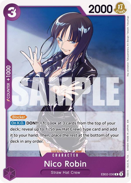 Nico Robin trading card from Extra Booster: Anime 25th Collection Nico Robin - Extra Booster: Anime 25th Collection One Piece trading card