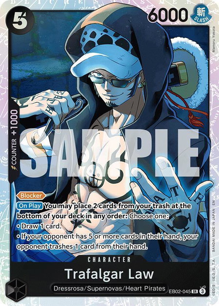 Trafalgar Law trading card from Extra Booster: Anime 25th Collection Trafalgar Law - Extra Booster: Anime 25th Collection One Piece trading card