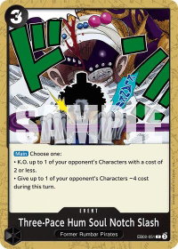 Three-Pace Hum Soul Notch Slash - Extra Booster: Anime 25th Collection (EB-02) #EB02-051 - Common One Piece Trading Card